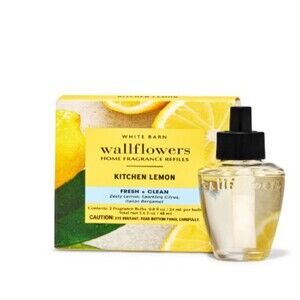 KITCHEN LEMON wallflowers bath body & works x 2 und pack NEW IN BOX